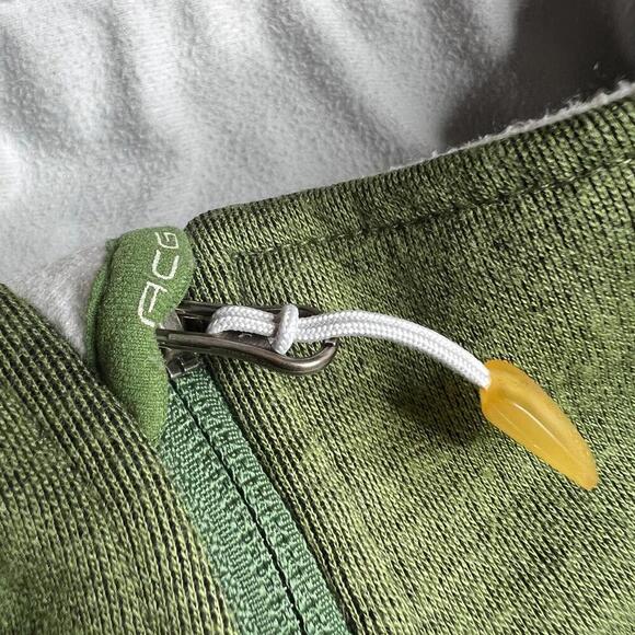 Nike ACG Women’s Green Full Zip Fleece Jacket Size L Waffle Lined Outdoor - Picture 13 of 15